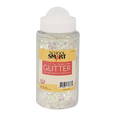 School Smart GLITTER-SNOW 7 OZ S2004137